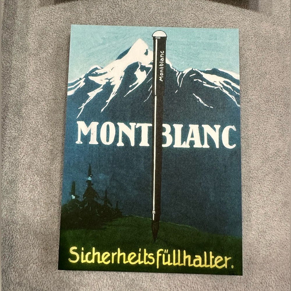 MONTBLANC Postcards - Vintage- Set of 5 in Envelope - Picture 3 of 6